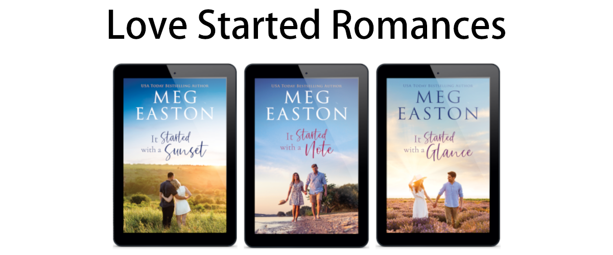 All three book covers in the Love Started series