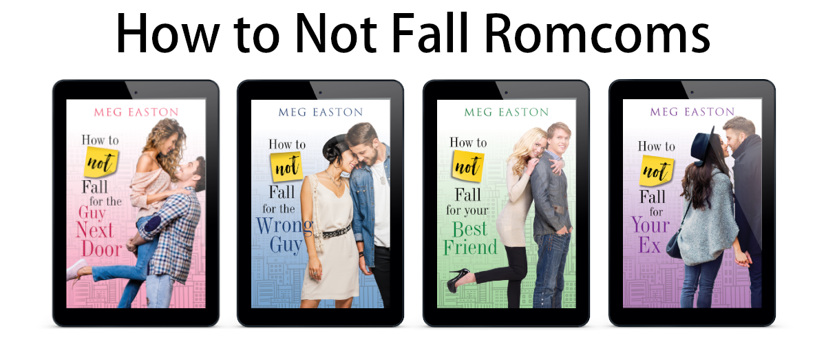 Covers for all 4 books in the How to Not Fall series