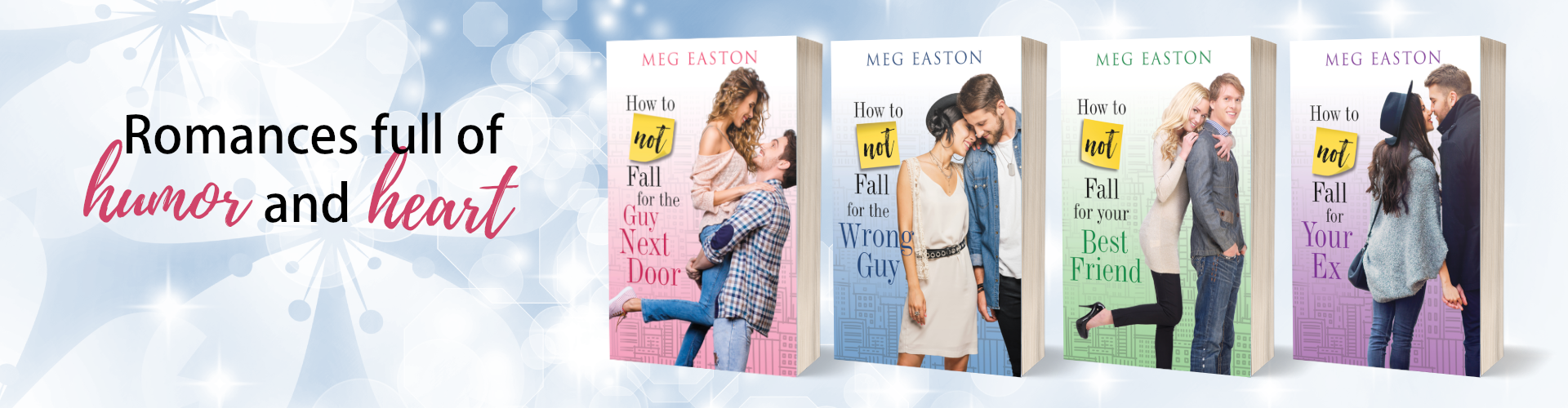 All 4 book covers for the How to Not Fall series