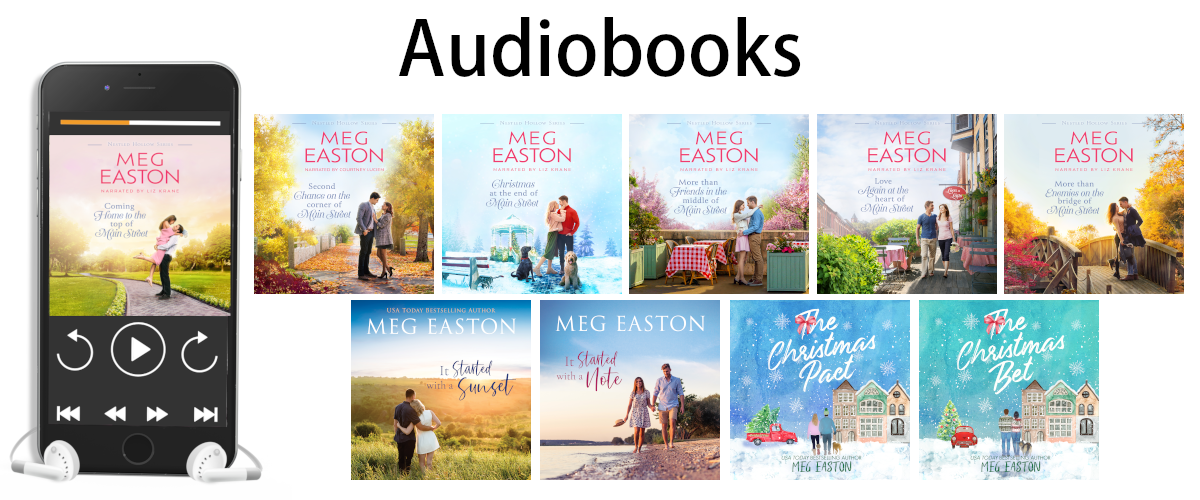 Book covers for all 10 books that are available in audio